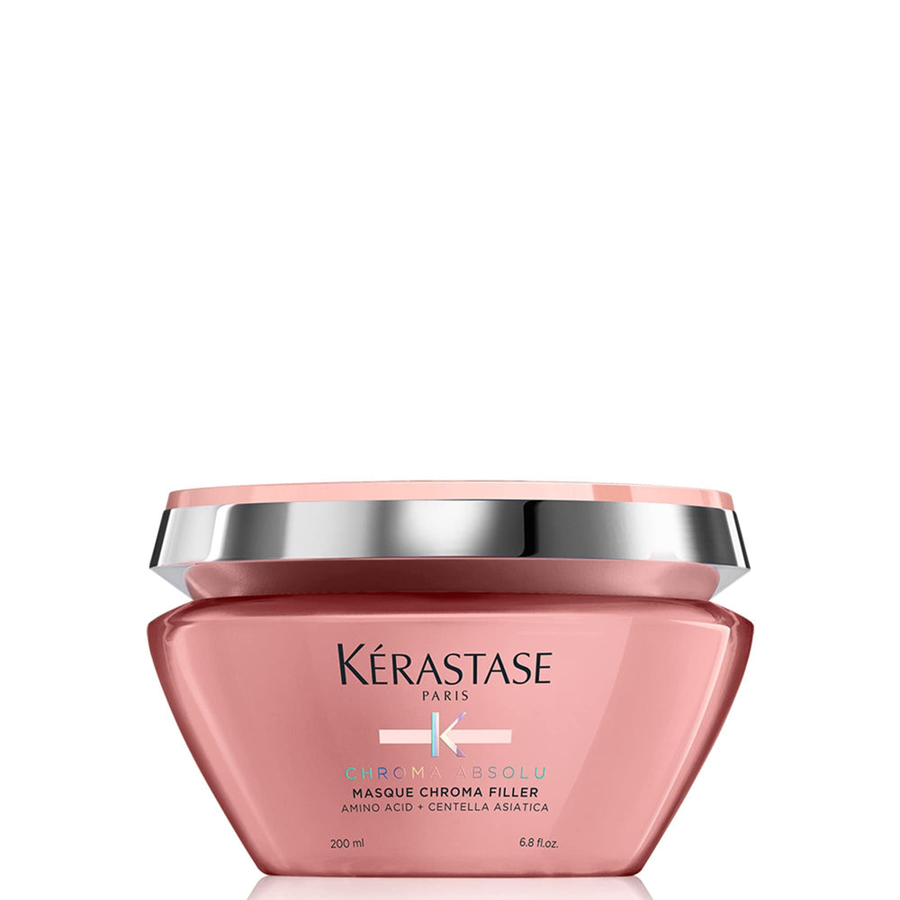 KÉRASTASE Chroma Absolu anti-porosity mask bottle reduces porosity and adds moisture.