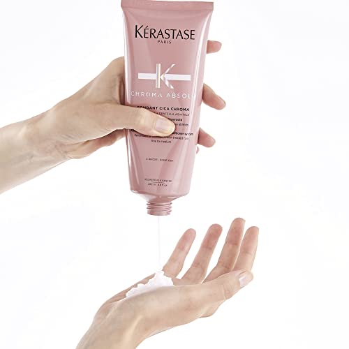 In-use shot on damp hair suggests softness and manageability.