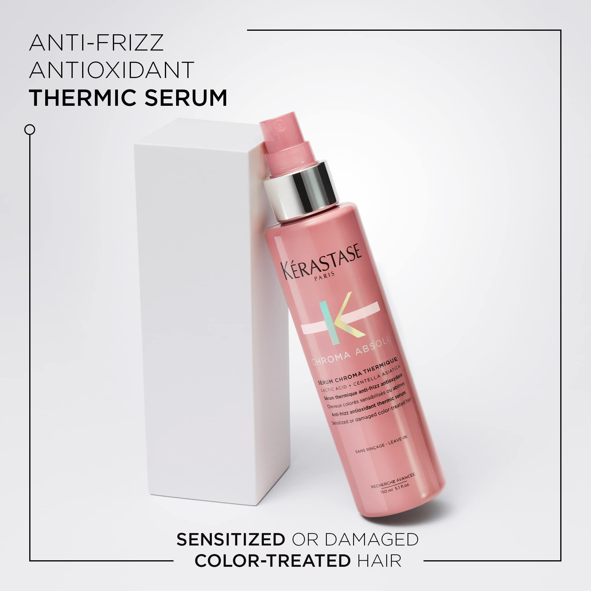 Kerastase Chroma Absolu serum pump dispense for easy, even distribution.