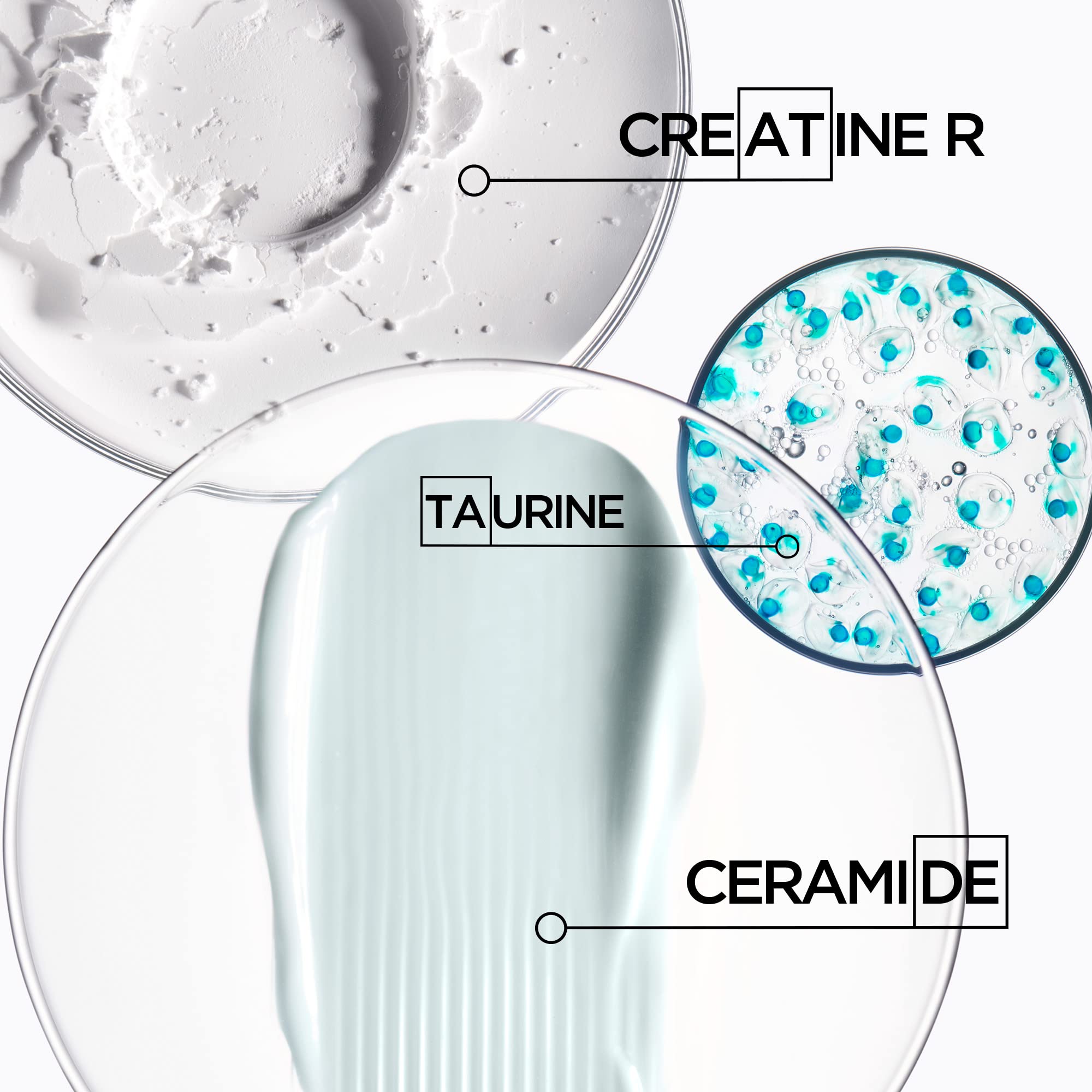 KÉRASTASE Creatine R close-up indicating fortified hair structure support