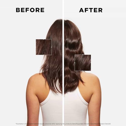 After wash hair looks shiny and healthy with Kerastase Densifique