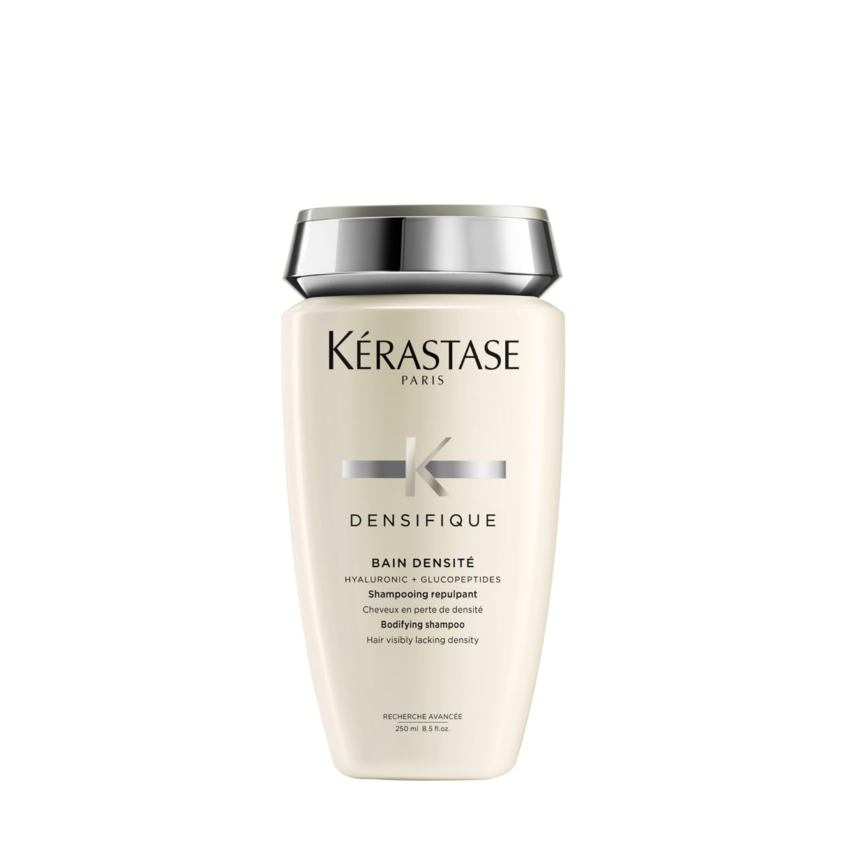 Kerastase Densifique shampoo bottle ready for volume-boosting wash