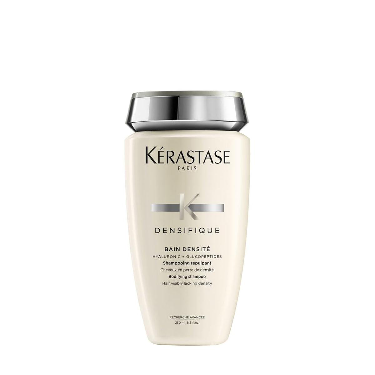 Kerastase Densifique shampoo bottle ready for volume-boosting wash