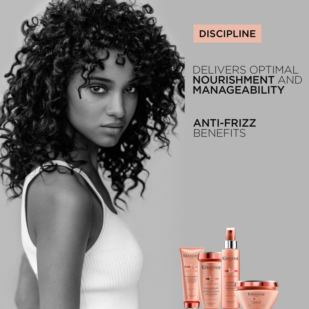 Kerastase Discipline Bain Fluidealiste bottle with pump enables easy application