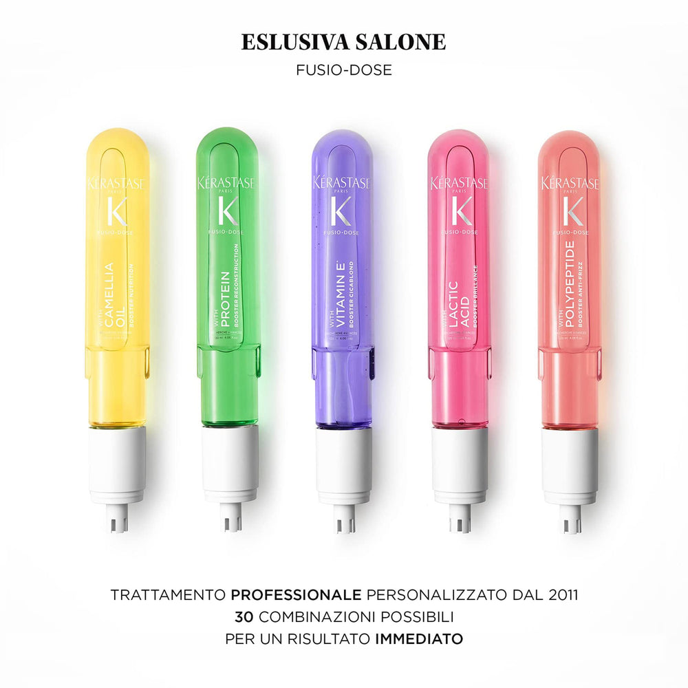 KÉRASTASE Discipline Fluidissime glossy hair finish presents radiant shine and smoothness.