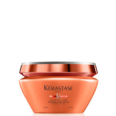 KÉRASTASE Oleo-Relax mask jar showing creamy texture for smoothing frizz.