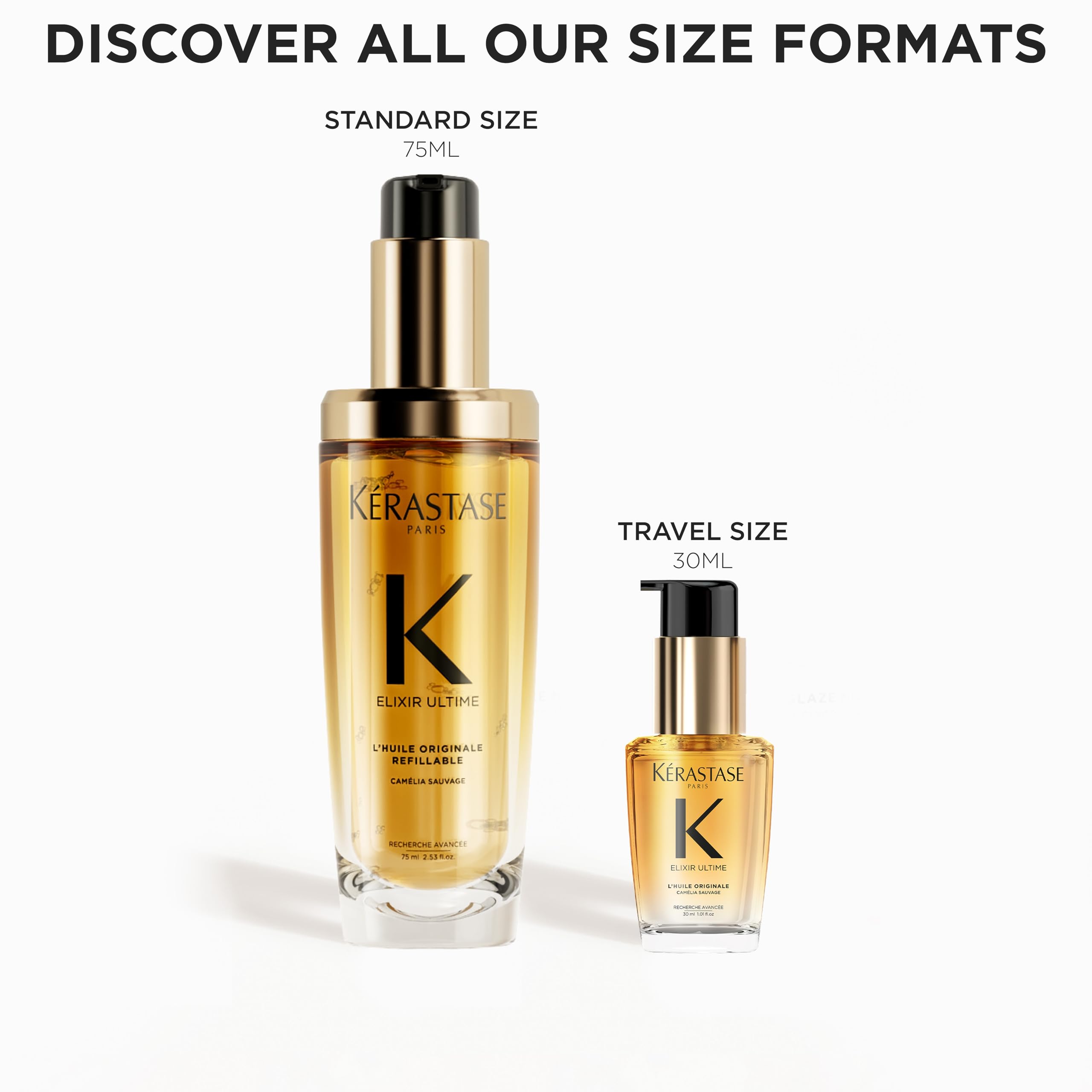 Kerastase Elixir Ultime luminous finish on wavy hair