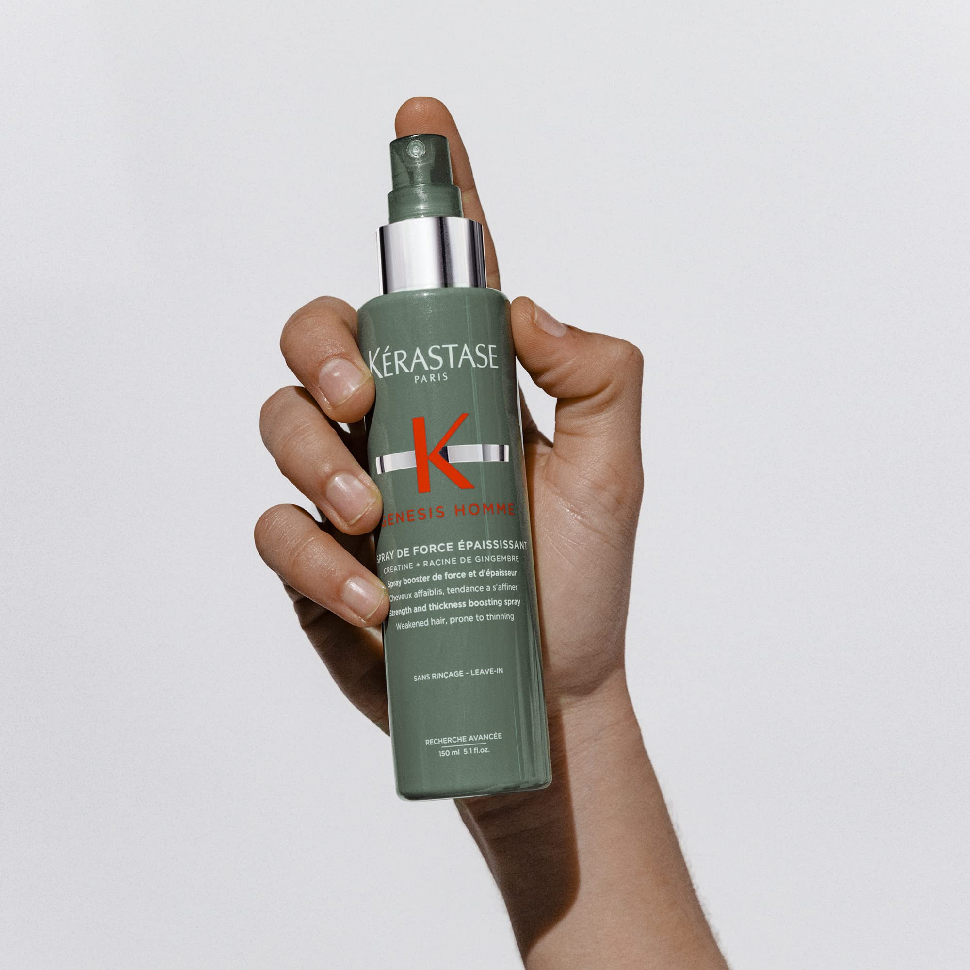 KÉRASTASE Genesis Homme Spray de Force finish adds natural movement
