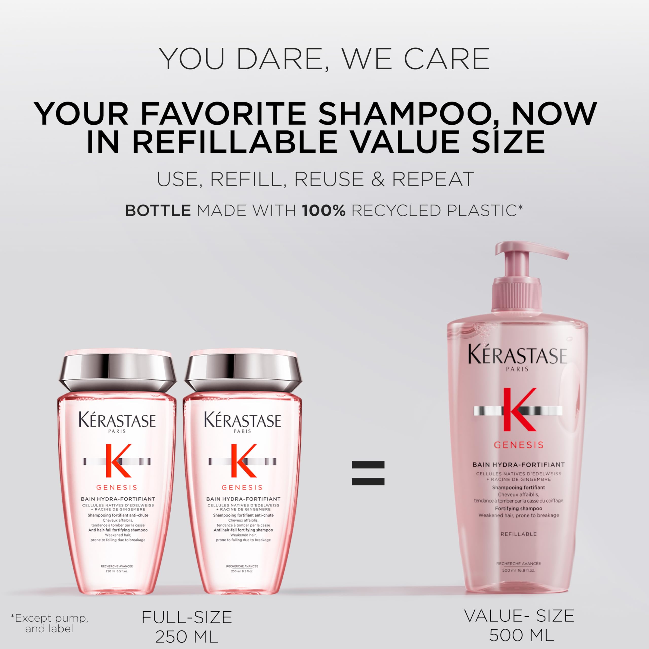 Kérastase Genesis close-up of rich lather for thorough cleansing benefits