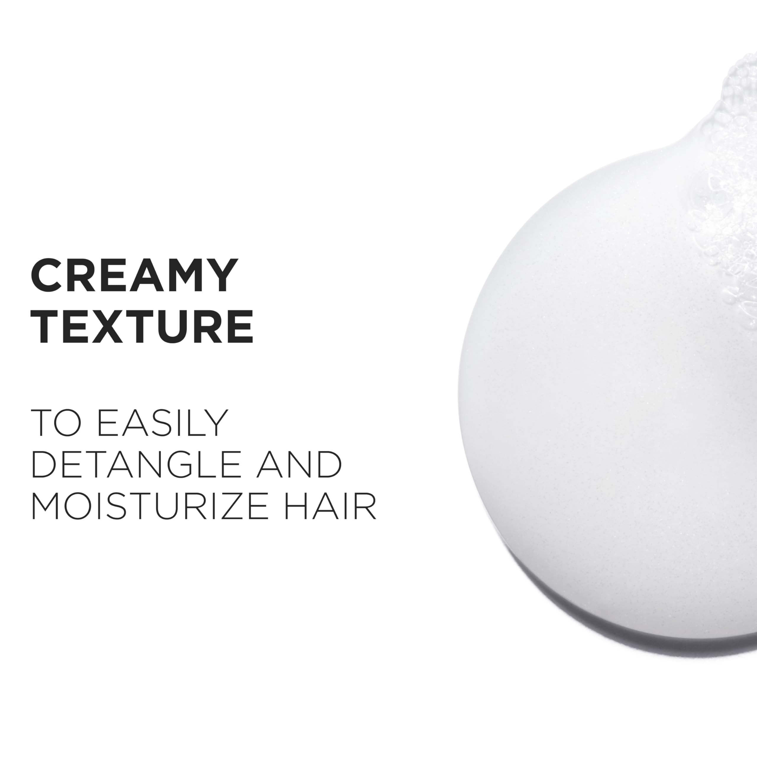 Creamy foam on hand demonstrates detangling and gentle cleansing with Genesis Shampoo.