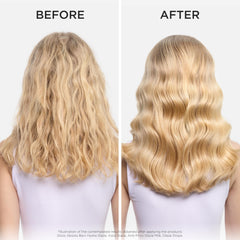 Kérastase Gloss Absolu hair close-up showing smooth surface and shine potential.