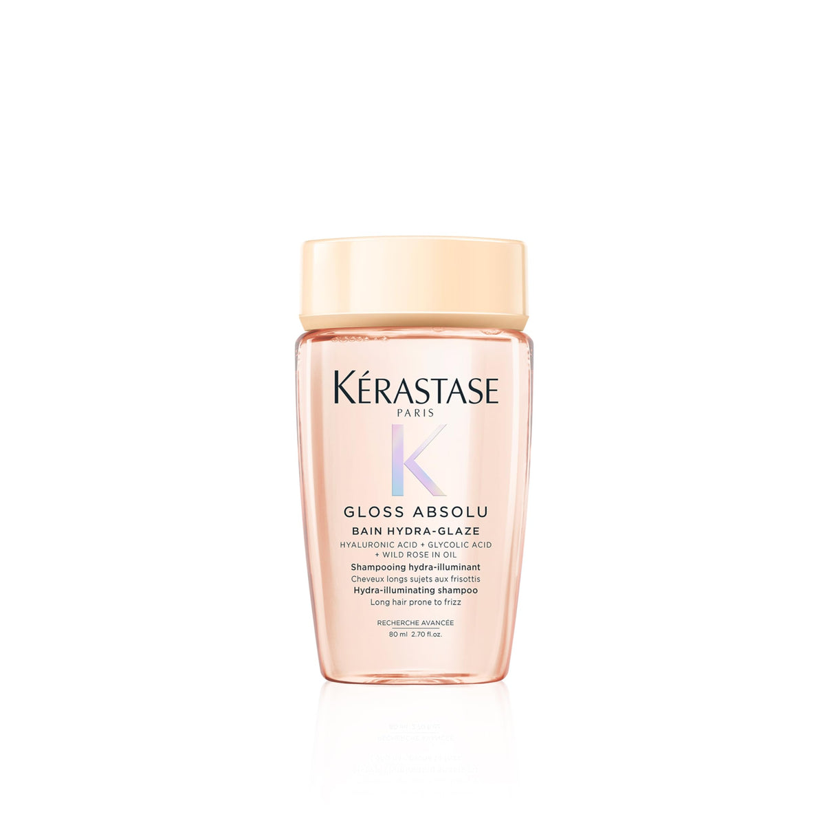KÉRASTASE Gloss Absolu bottle shows high shine for glossy hair.