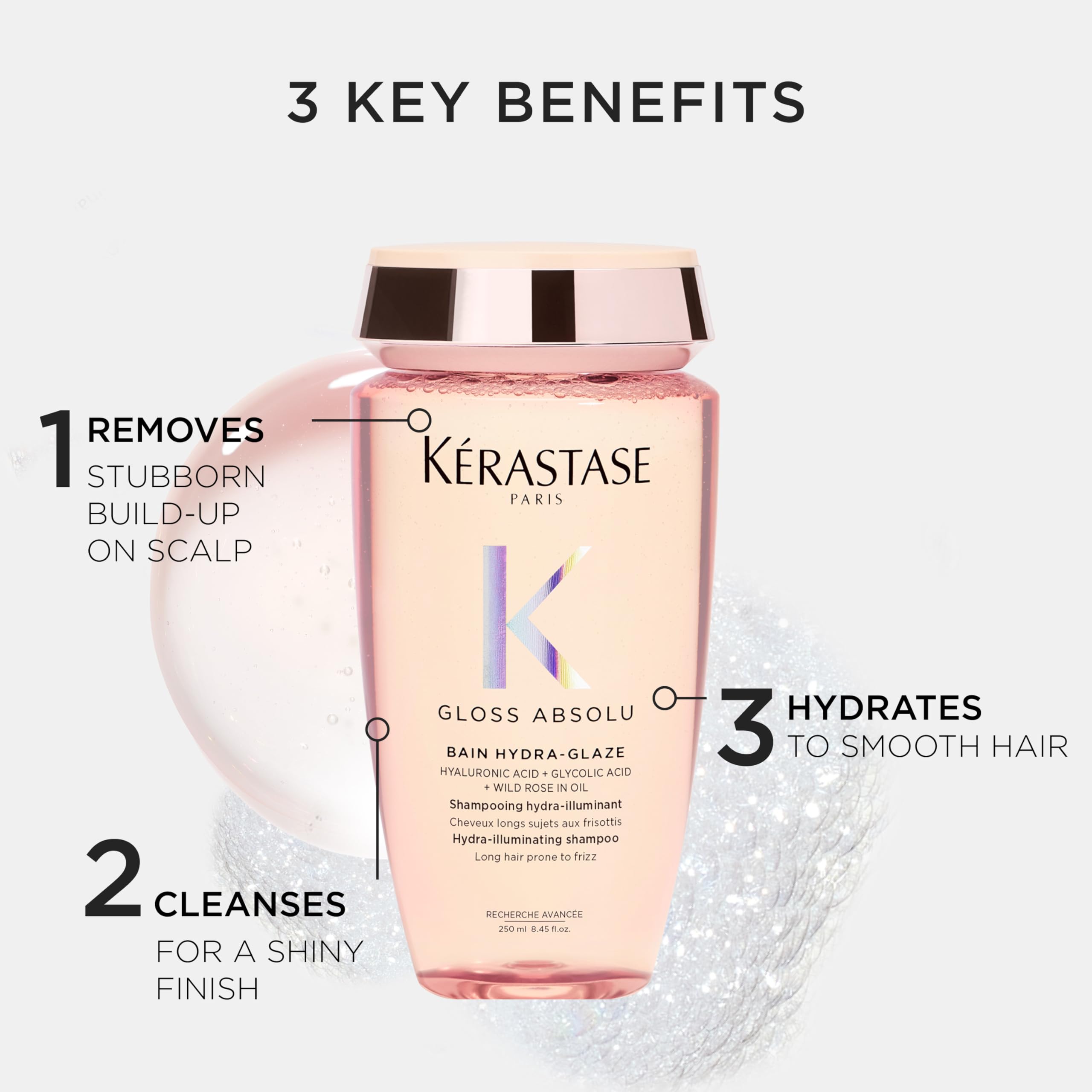 Gloss Absolu travel-size bottle on vanity for on-the-go routine.