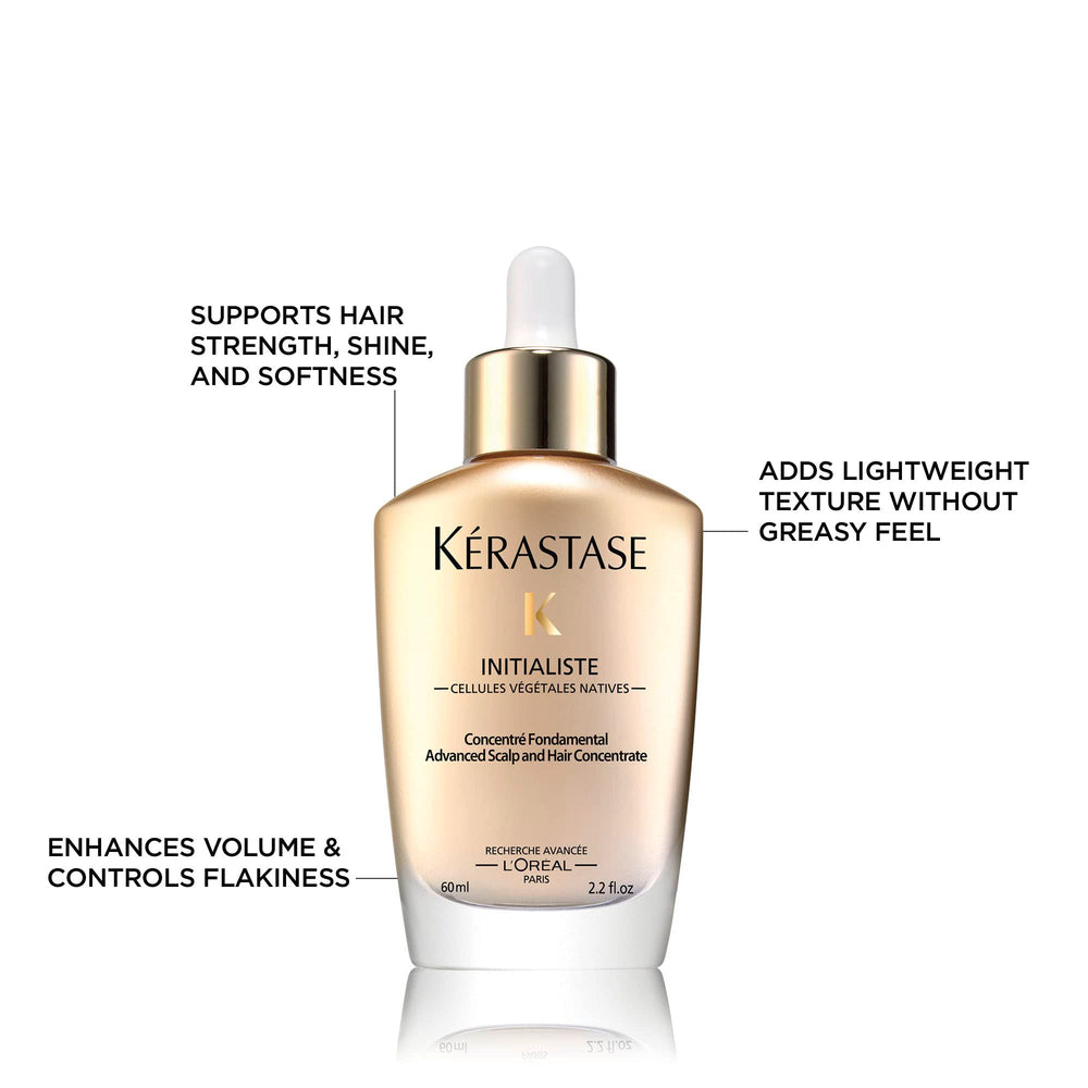 KÉRASTASE Initialiste-treated hair glow showing smooth lengths