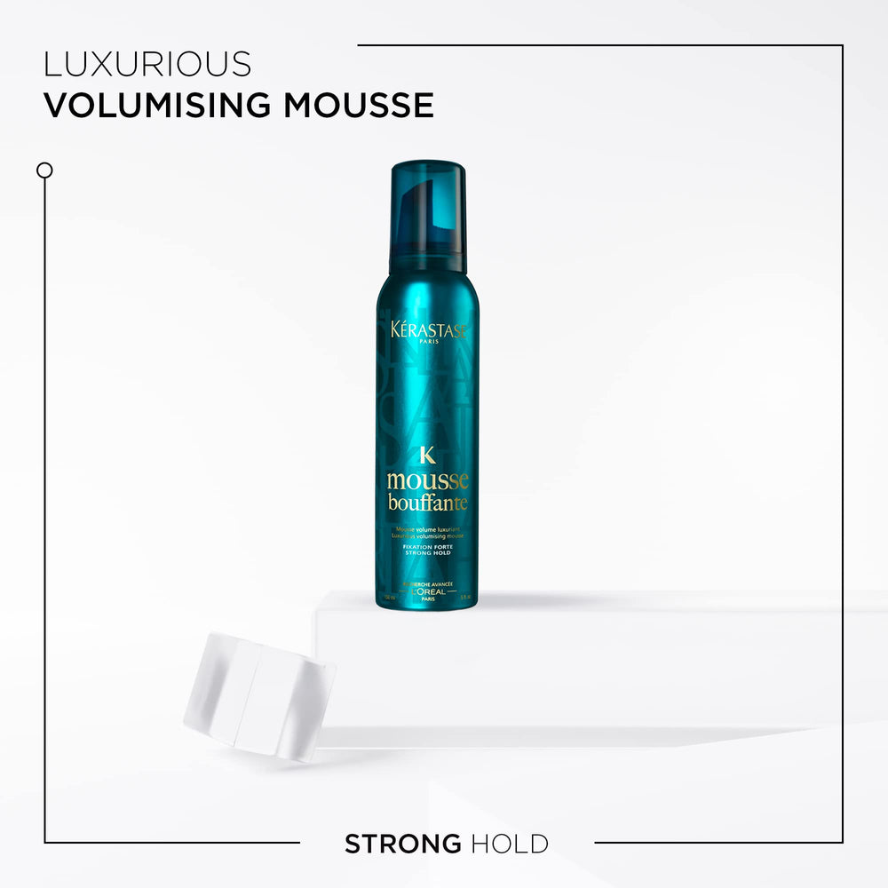 Kérastase Mousse Bouffante foam texture for lightweight thickening and movement.