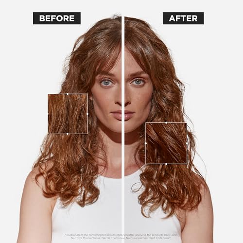 Kerastase Nutritive 8H Magic Night Serum apply-on-dry-hair demonstrates smooth detangling.