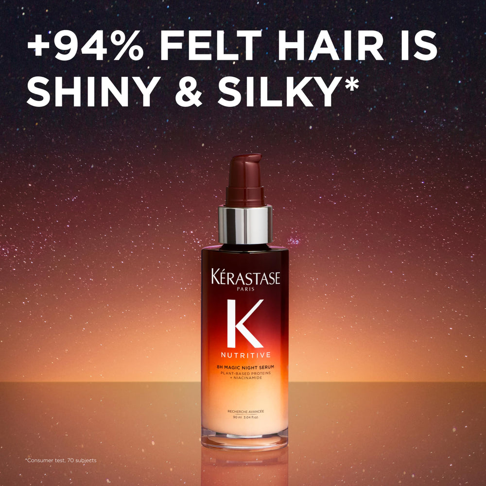 KÉRASTASE Nutritive 8H Night Serum leaving zero residue on pillow.