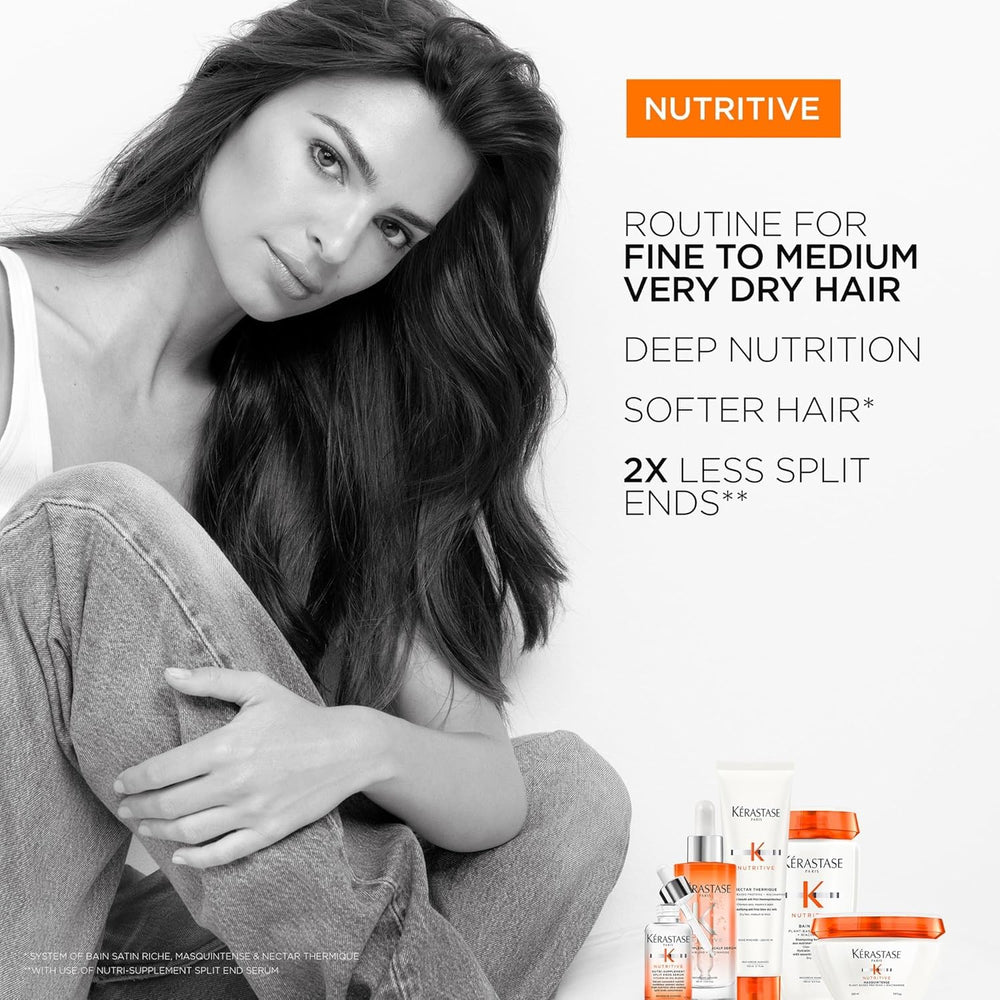 Kérastase Nutritive bottle photographed with a glossy finish.