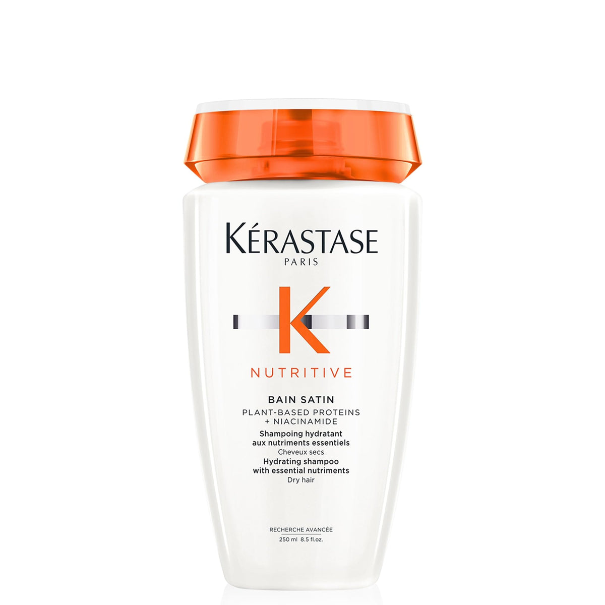 Kérastase Nutritive Gentle Hydrating Shampoo bottle offering hydration for dry hair.
