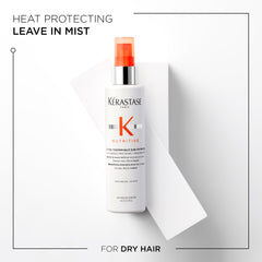 KÉRASTASE Nutritive label close-up highlights plant-based proteins and niacinamide.