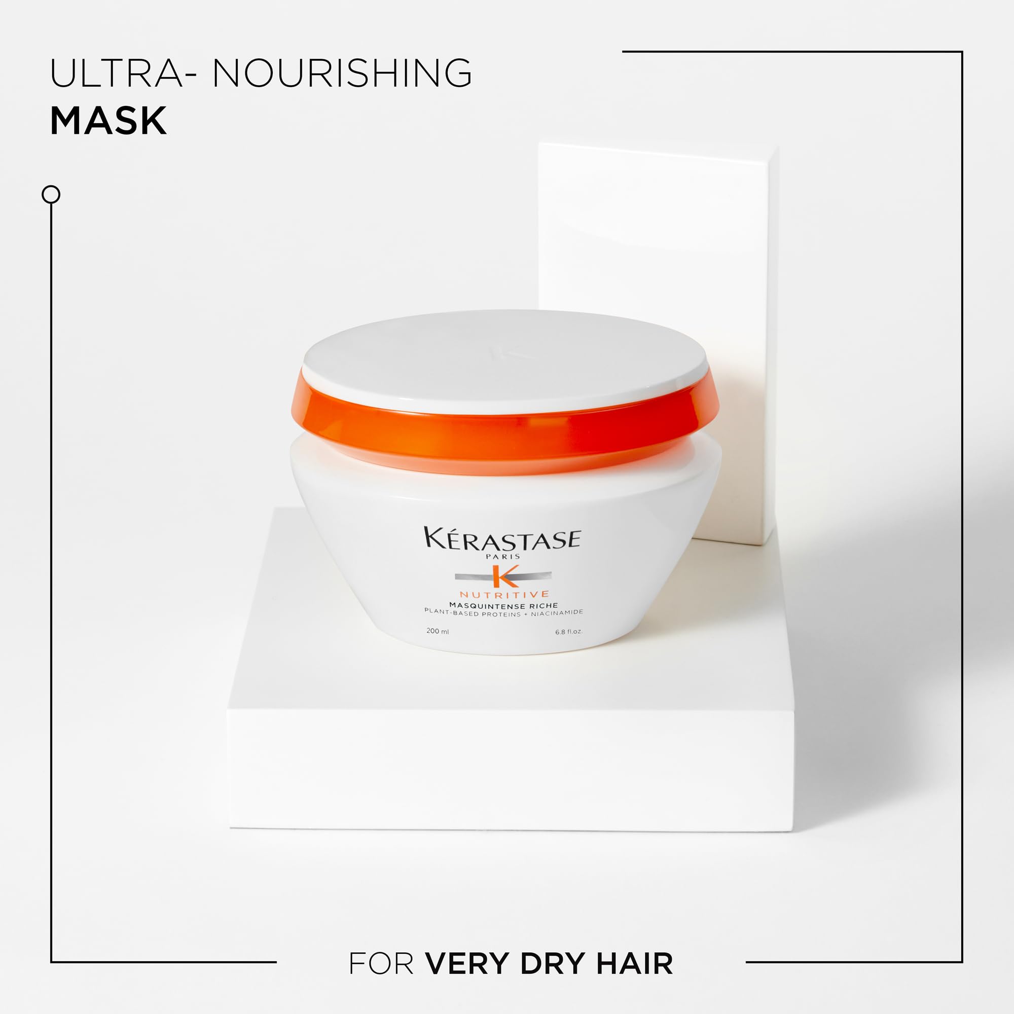 Creamy Masquintense Riche texture swatch for medium to thick dry hair
