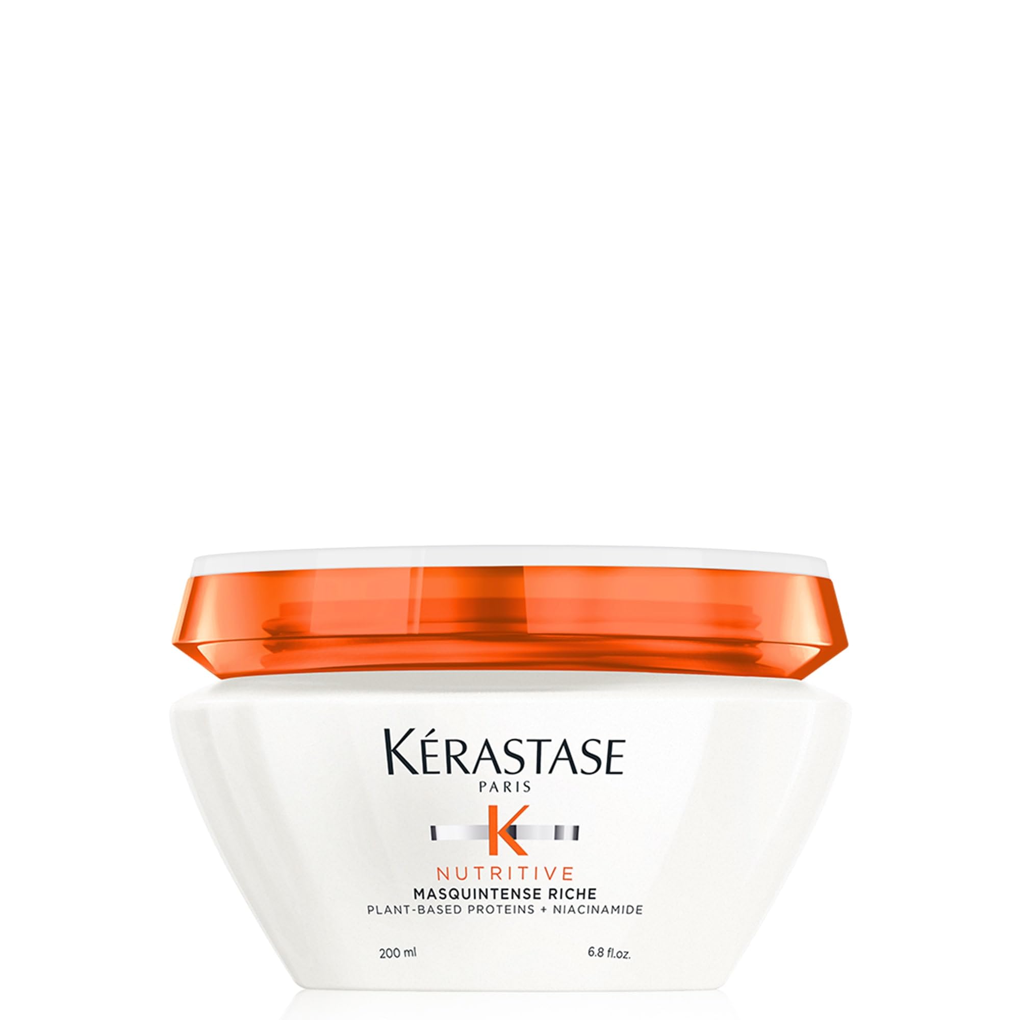 Kérastase Nutritive Masquintense Riche jar closeup showing deep hydration for very dry hair
