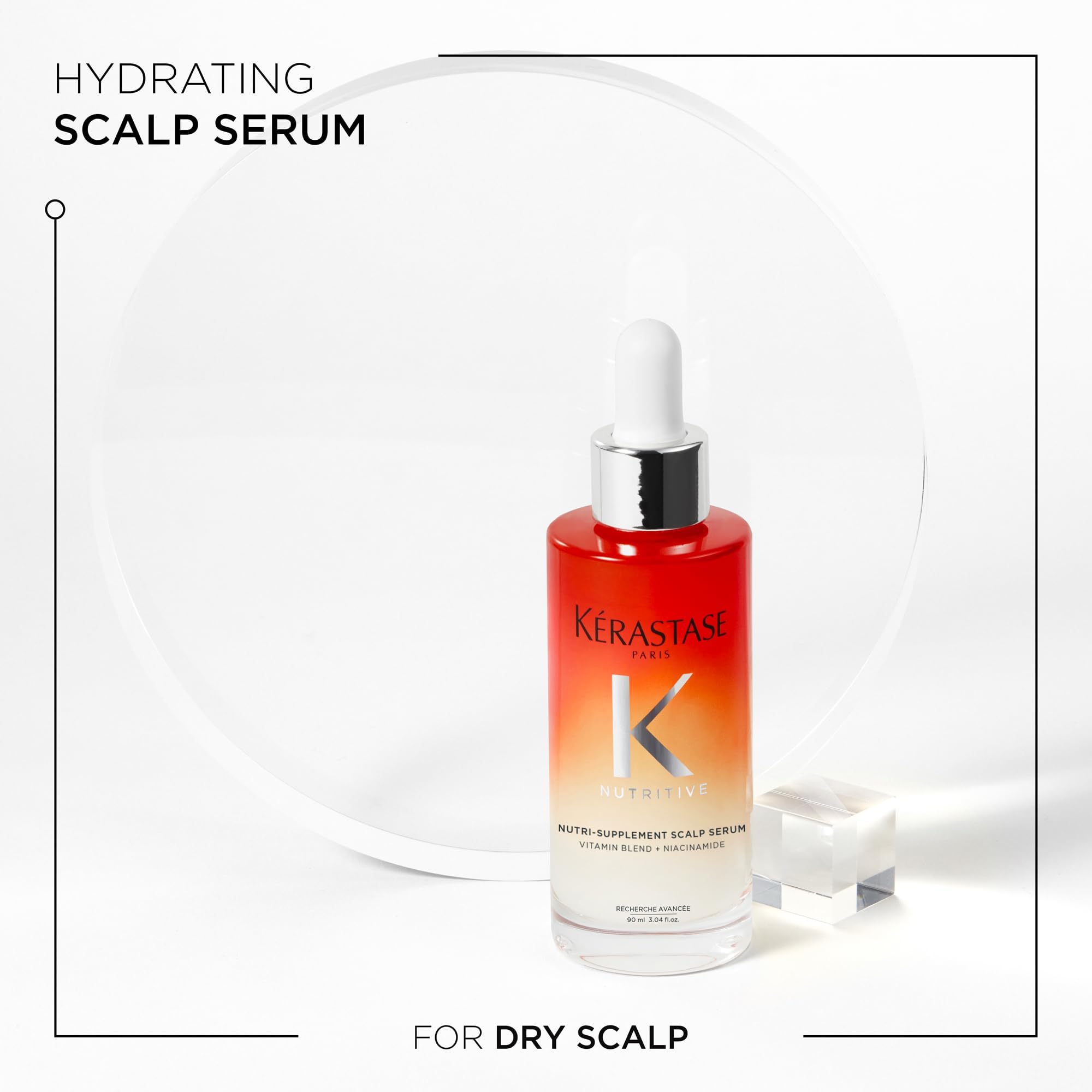 Packaging of Kerastase Nutritive serum emphasizes fast-absorbing, non-greasy formula.