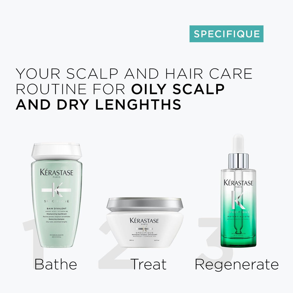 Kerastase Potentialiste packaging on a clean surface signals premium scalp care.