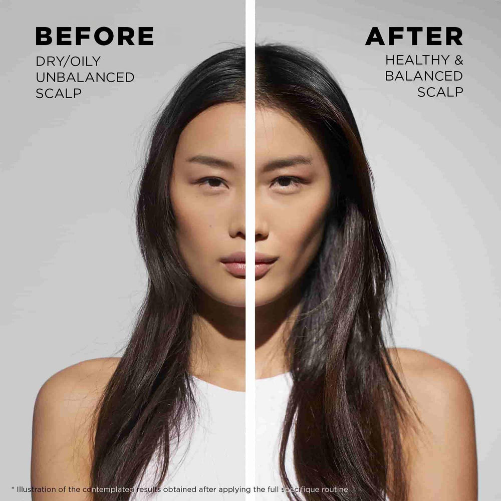 Kerastase Potentialiste serum dispense shot demonstrates easy scalp application.