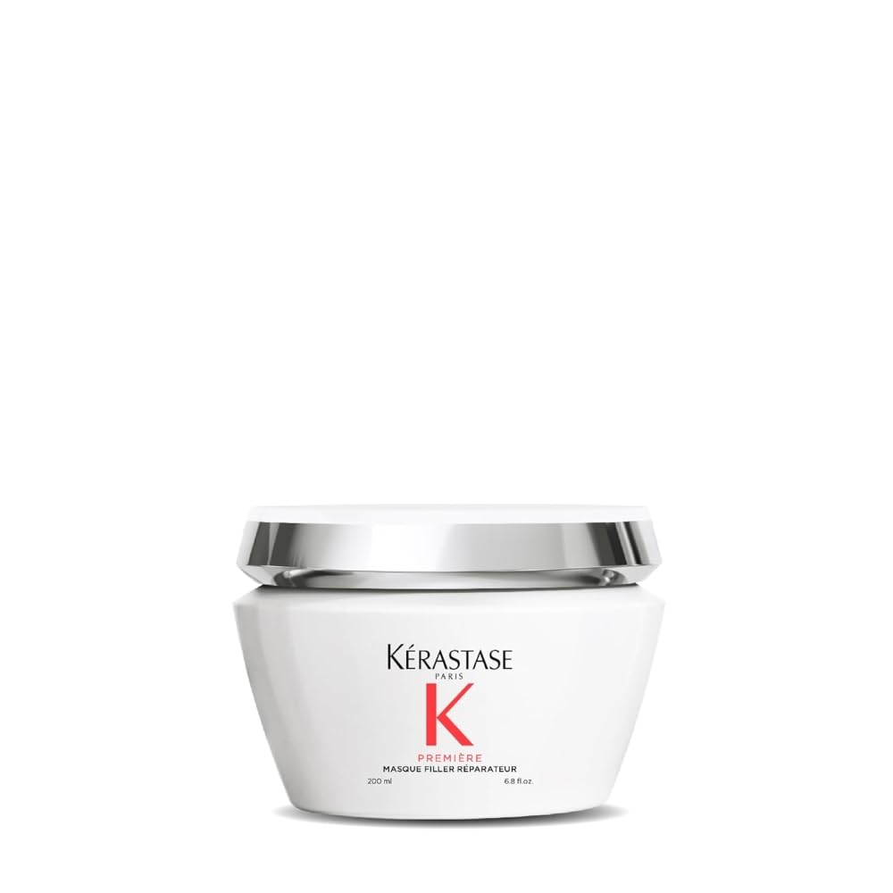 Kérastase Premiere anti-breakage mask bottle pump for stronger, smoother hair with bond repair.