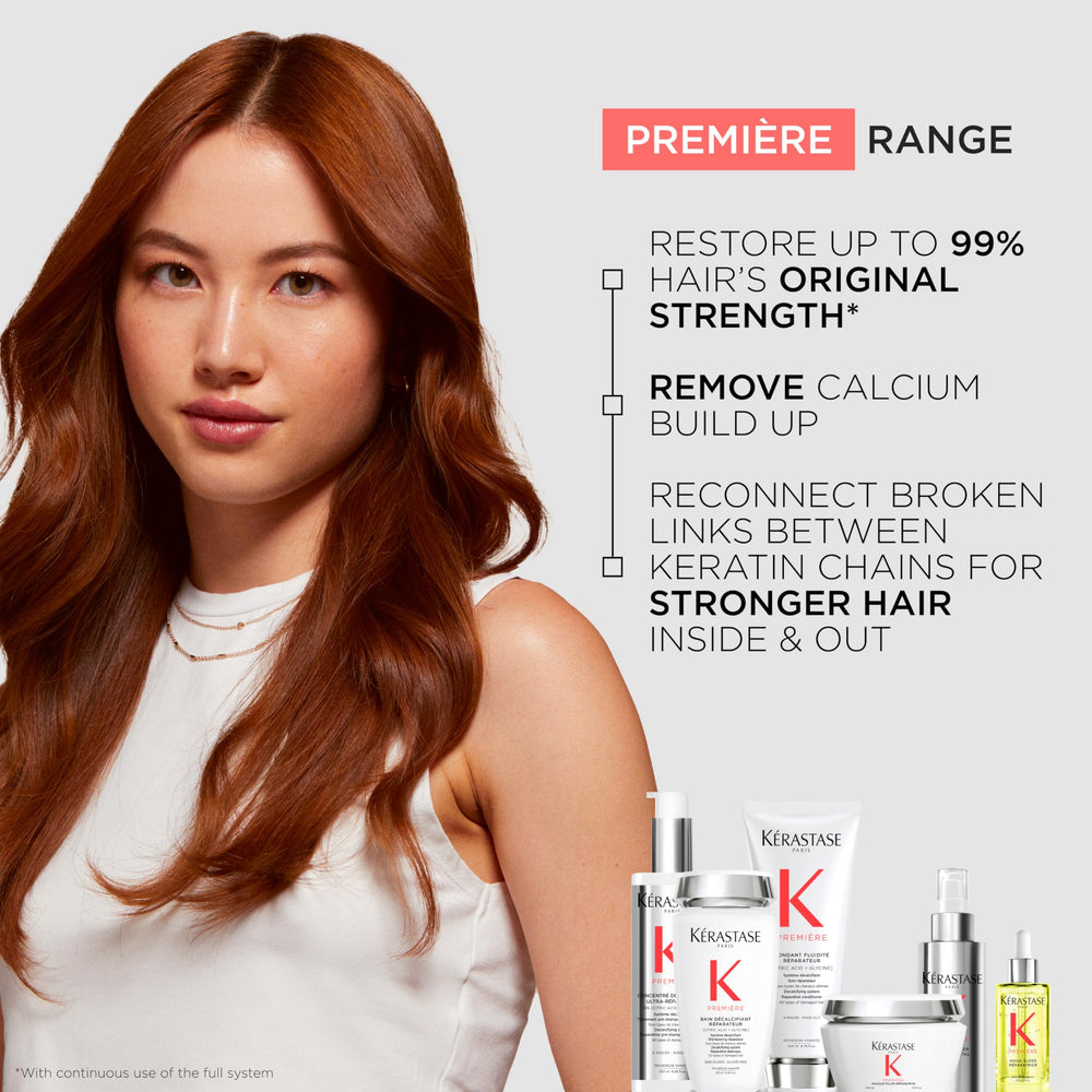 Kérastase Premiere before-and-after view of treated hair