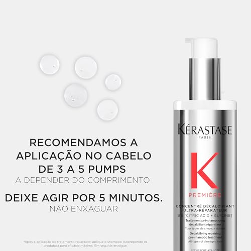 Kérastase Premiere Repair pre-shampoo cap close-up emphasizing calcium buildup removal