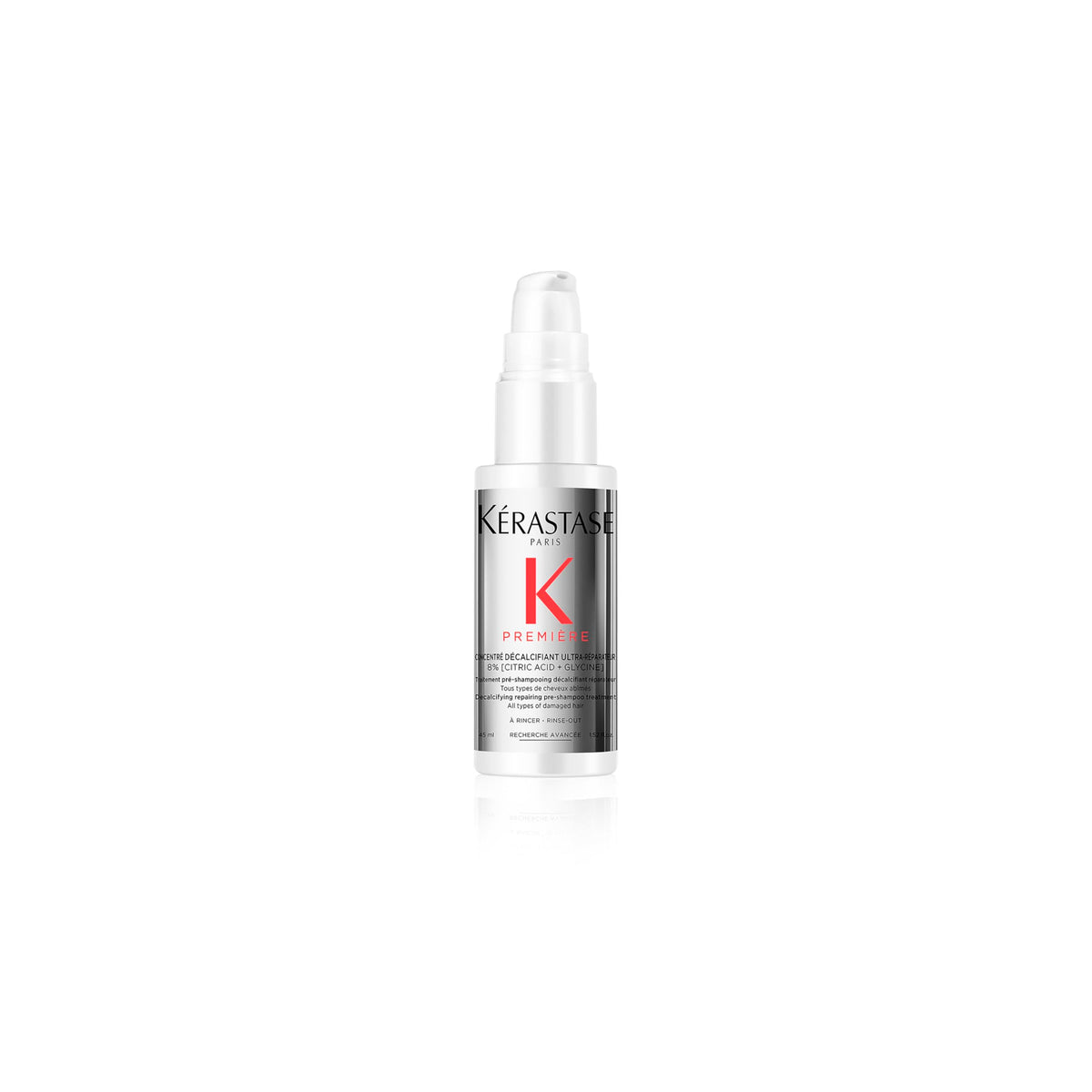 Kérastase Premiere Repair pre-shampoo bottle front view highlighting dual-action repair for stronger hair