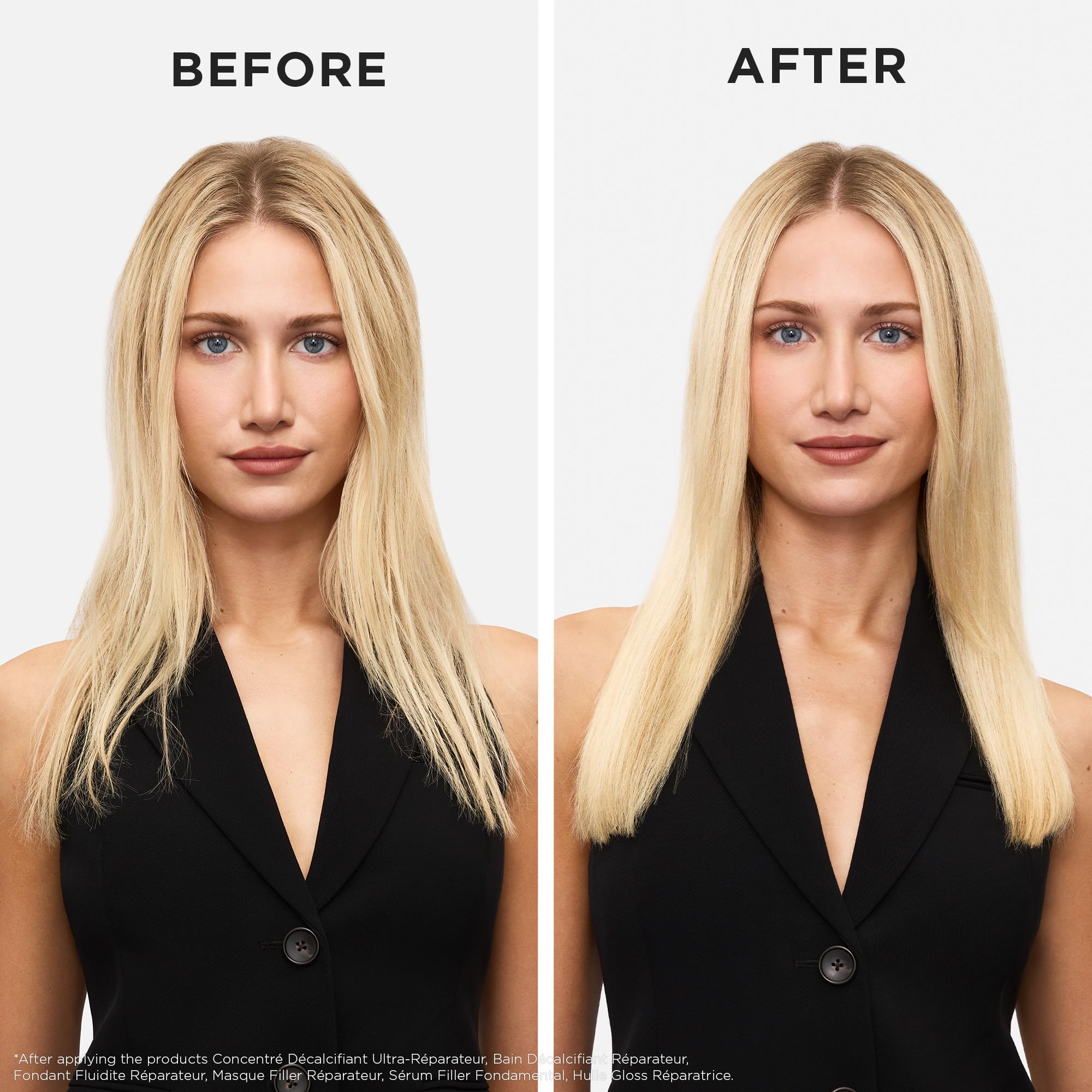 Kerastase Premiere Repair Pre-Shampoo hands massaging through hair