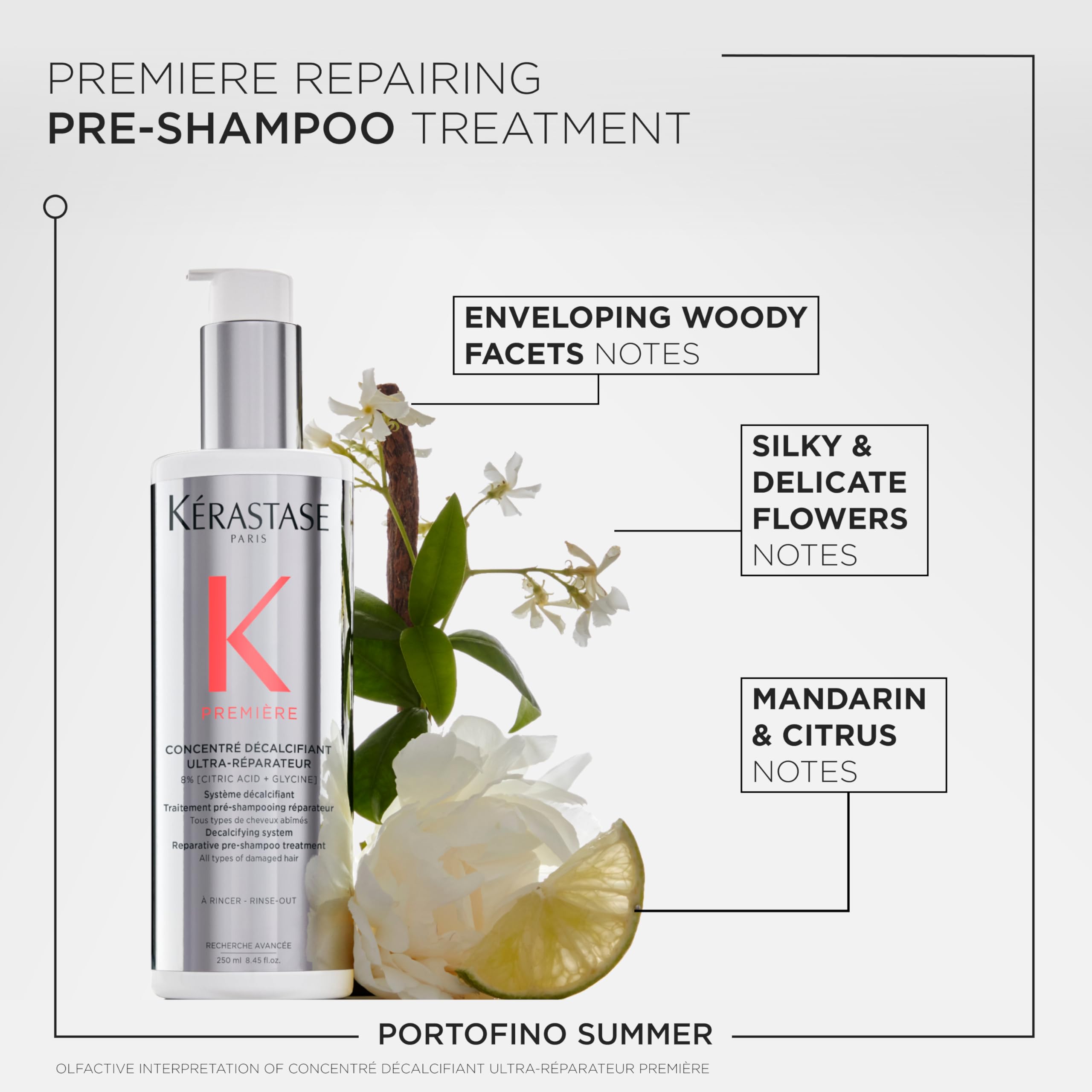 Kerastase Premiere Repair Pre-Shampoo in shower scene before washing