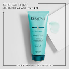 Kérastase Resistance Ciment Anti-Usure ingredients highlight Vita-Ciment and nourishing complexes.