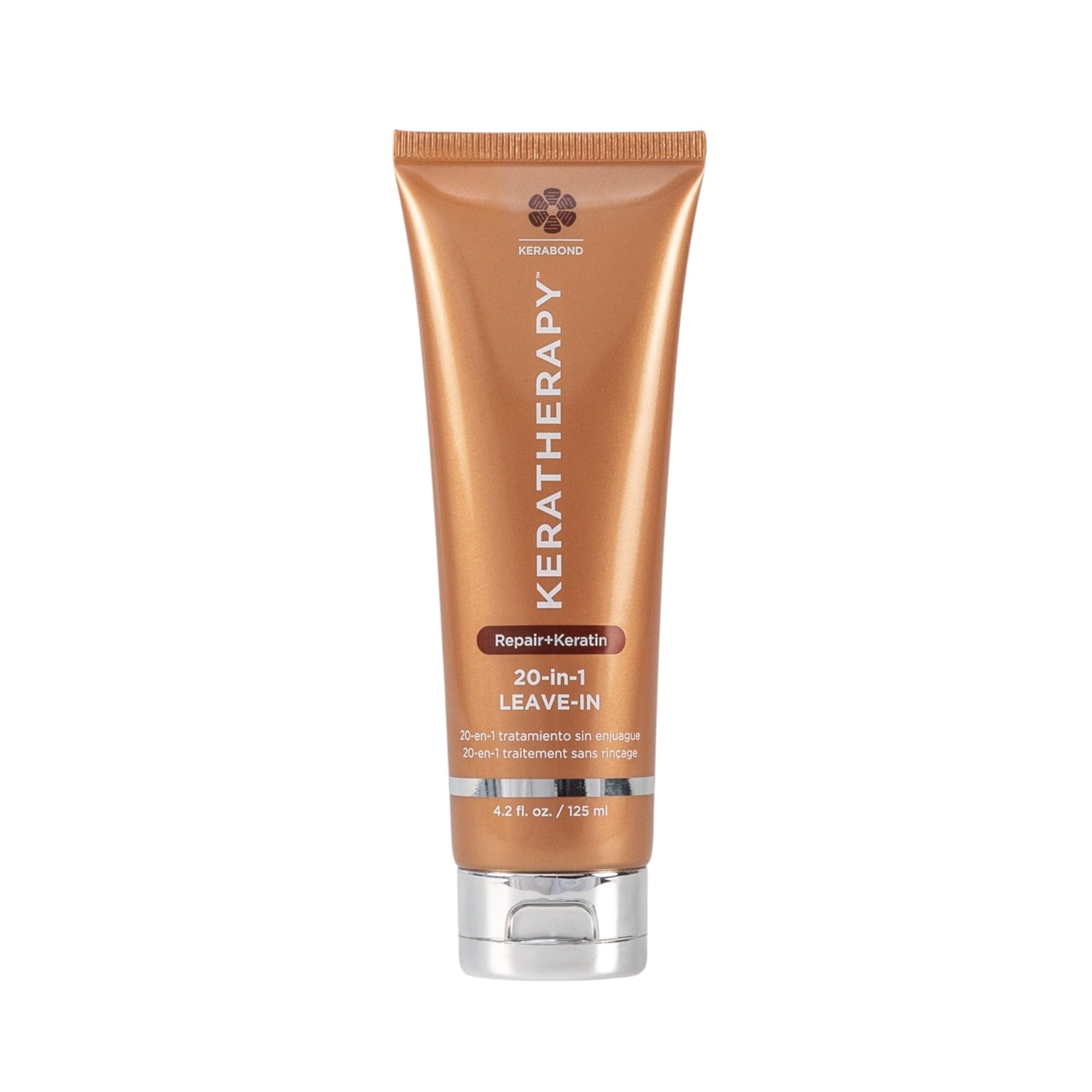 Keratherapy KeratinFIXX leave-in spray bottle for smoother, frizz-free hair.