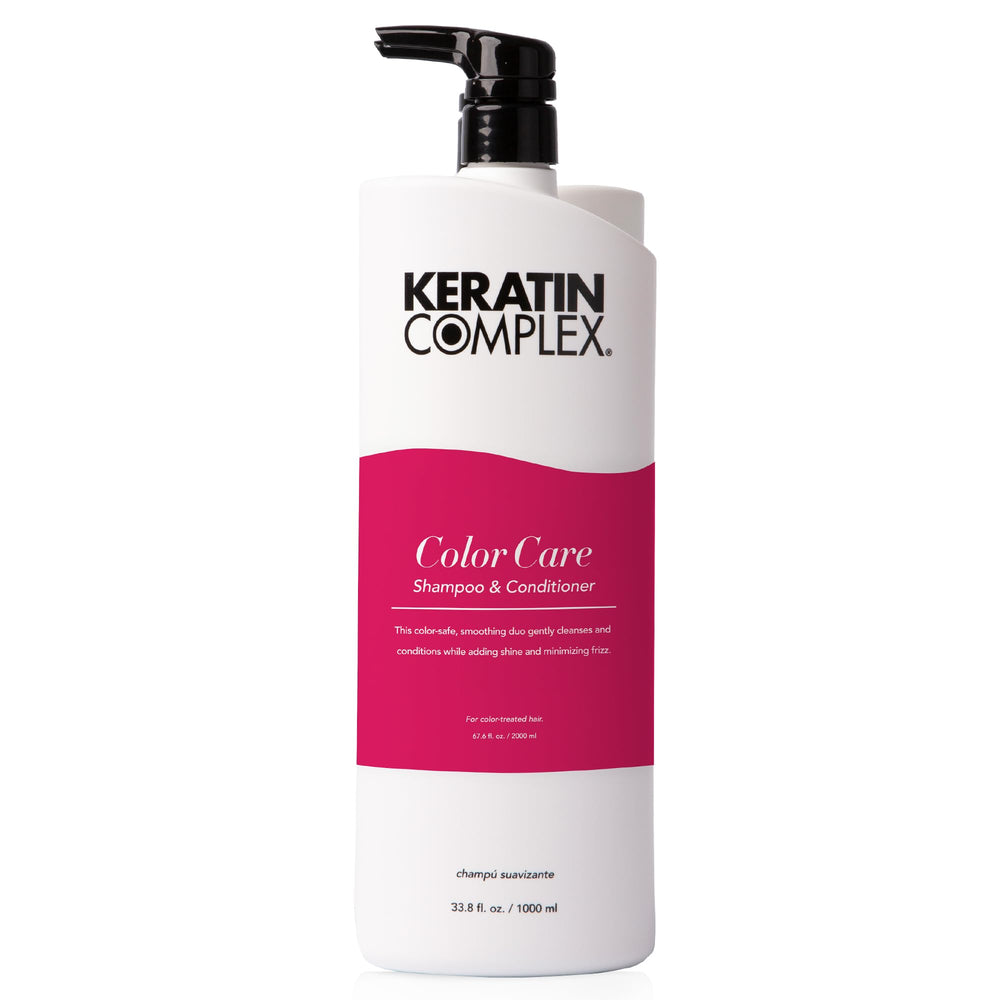 Keratin Complex Color Care hair splash conveys color protection and hydration