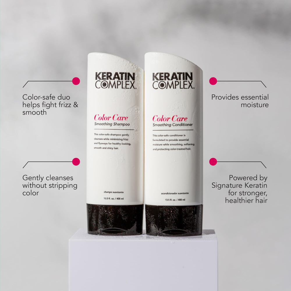 Triple-protein and keratin blend featured on Keratin Complex packaging