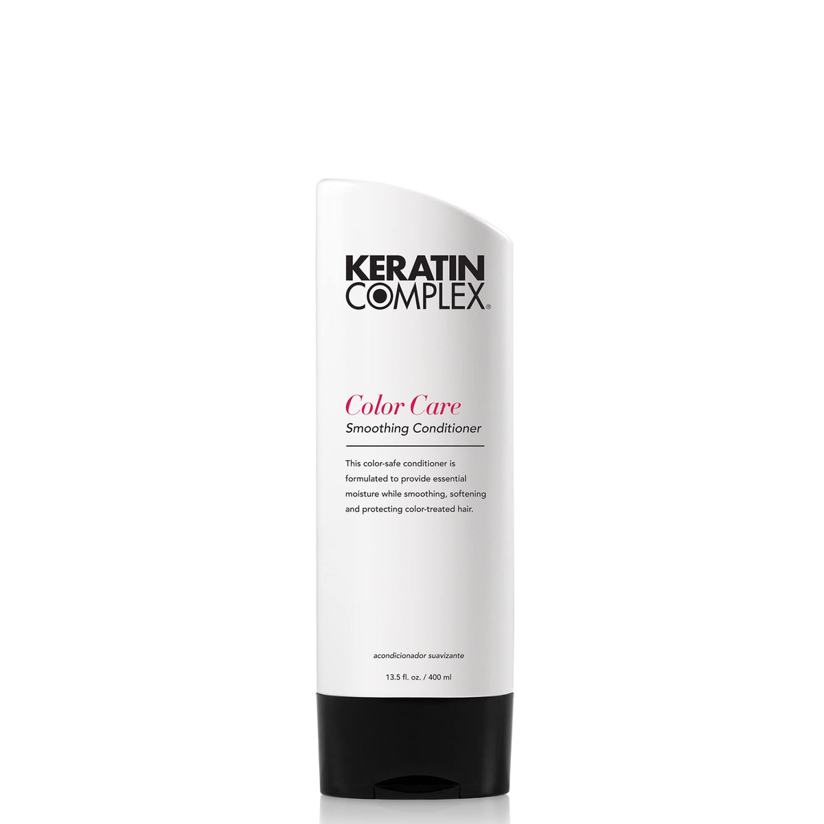 Keratin Complex Color Care Smoothing Conditioner bottle angle showing color safe moisture boost