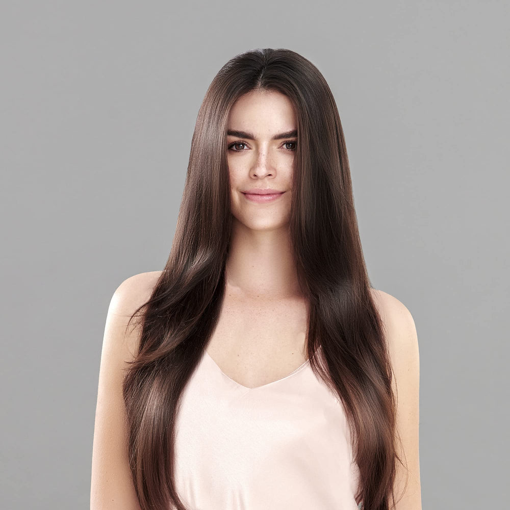 Keratin Complex detangled, smooth hair ready for styling.
