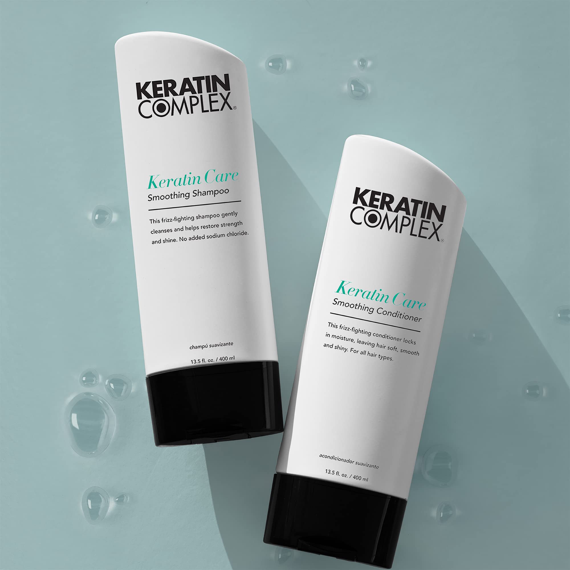 Label close-up shows sodium-chloride-free formula for gentle care