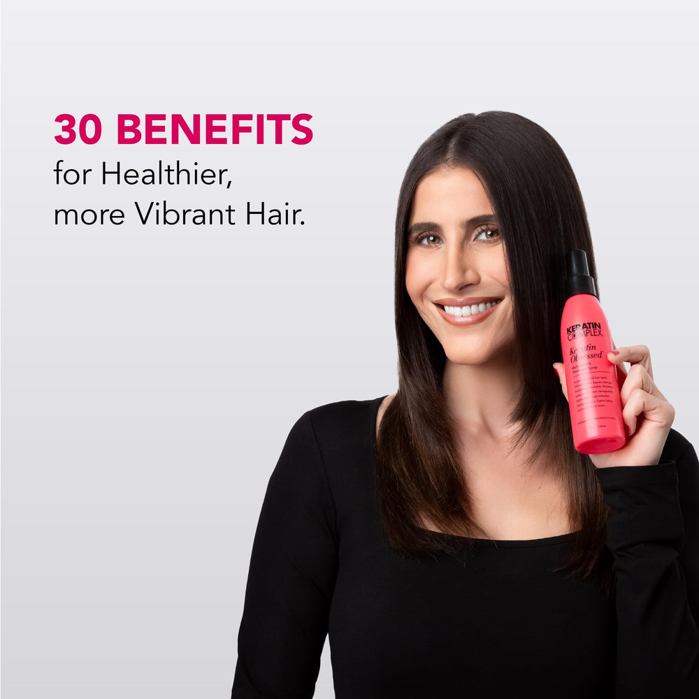 Keratin Complex Keratin Obsessed: brillo radiante que realza cabellos opacos.