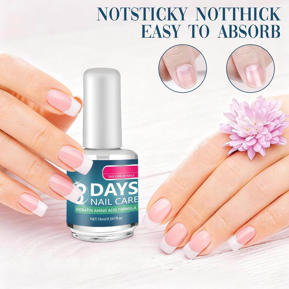 Cuidado de Uñas en 3 Días: uñas menos frágiles tras uso constante.