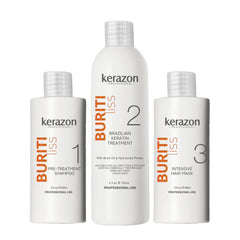 This Kerazon Professional Clarifying Shampoo step1 bottle close-up highlights color-safe cleansing.