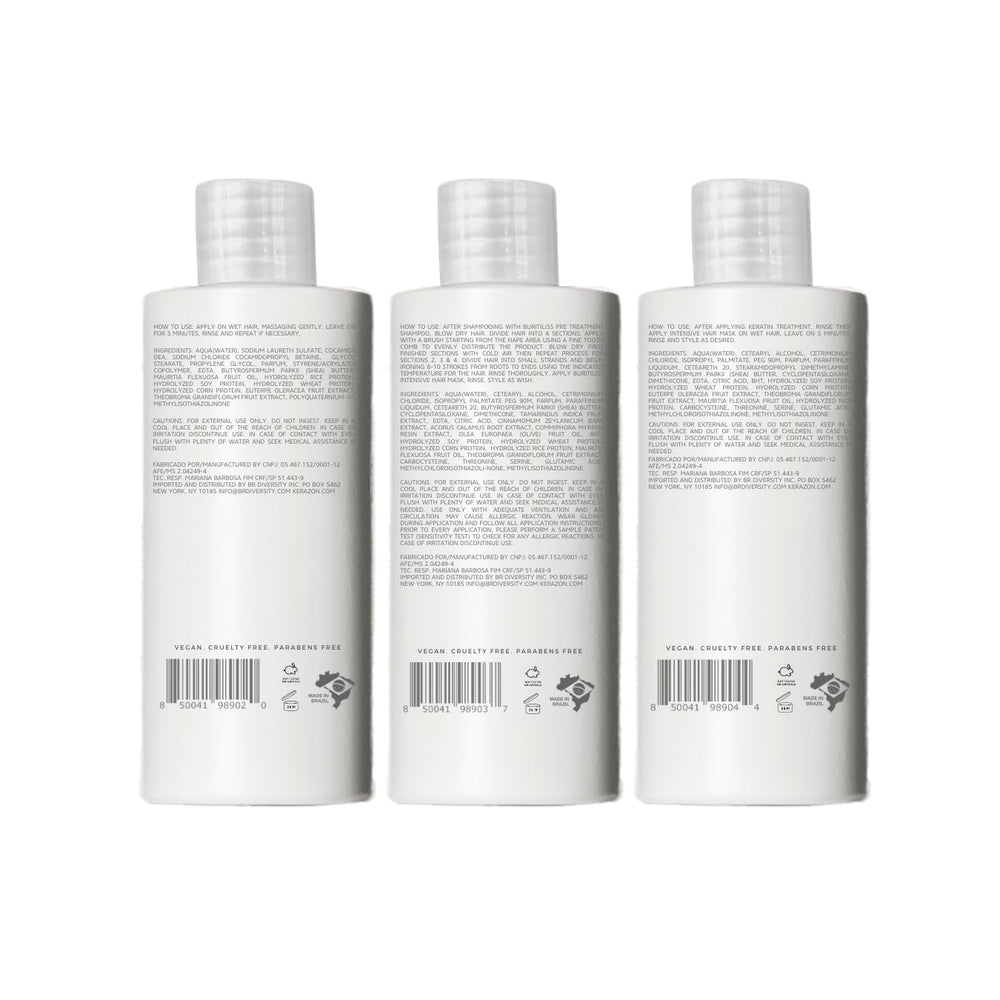 Kerazon sensitivity test reminder before Keratin treatment.