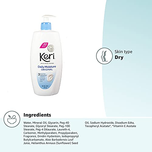 Keri Original envase de 20 onzas para cuidado corporal completo.