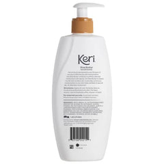 Keri loción original, etiqueta visible y clara de ingredientes y beneficios para la piel.