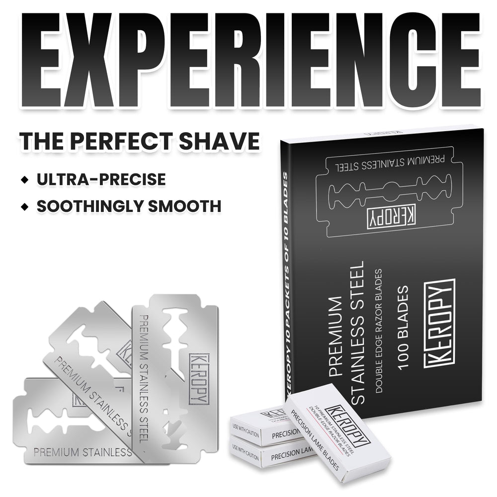Keropy 100 anti-rust coating, stays fresh between shaves.