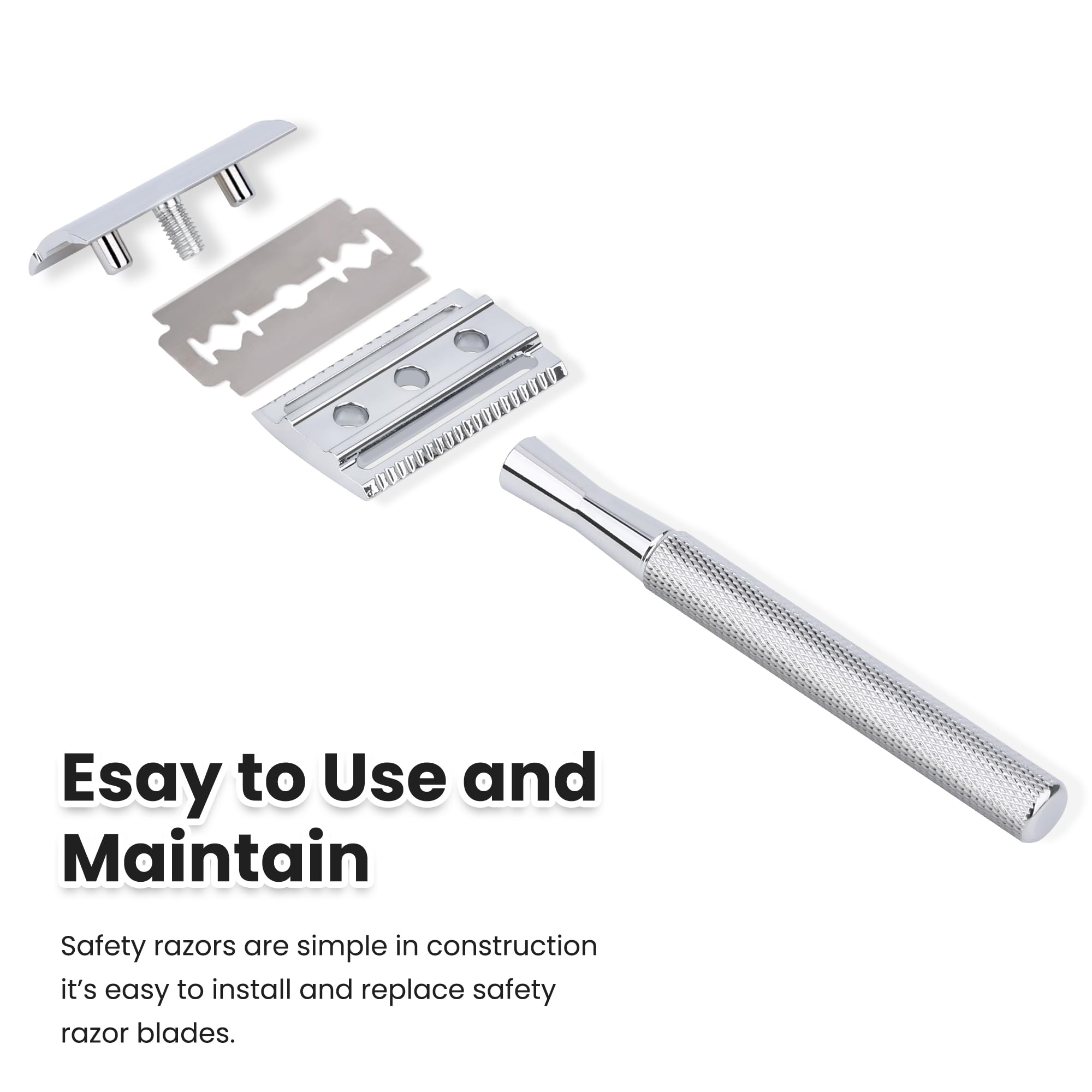 In-use shot of Keropy razor in a daily grooming routine.